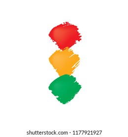 Bolivia flag, vector illustration on a white background