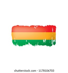 Bolivia flag, vector illustration on a white background