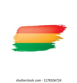 Bolivia flag, vector illustration on a white background