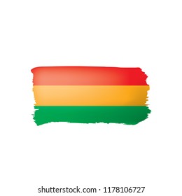Bolivia flag, vector illustration on a white background