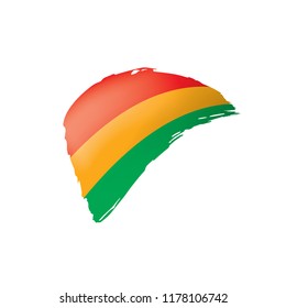 Bolivia flag, vector illustration on a white background