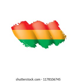 Bolivia flag, vector illustration on a white background