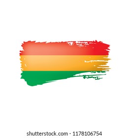 Bolivia flag, vector illustration on a white background