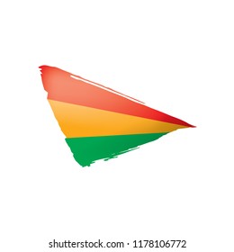 Bolivia flag, vector illustration on a white background