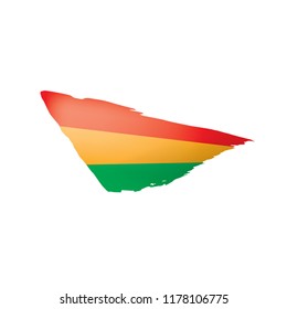 Bolivia flag, vector illustration on a white background