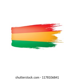 Bolivia flag, vector illustration on a white background