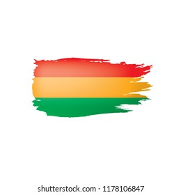 Bolivia flag, vector illustration on a white background