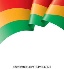 Bolivia flag, vector illustration on a white background.