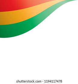 Bolivia flag, vector illustration on a white background.