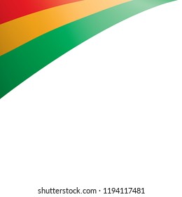 Bolivia flag, vector illustration on a white background.