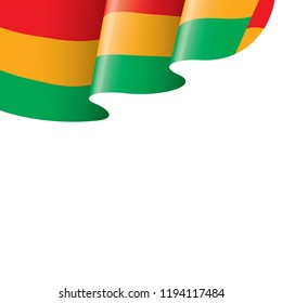 Bolivia flag, vector illustration on a white background.