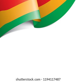 Bolivia flag, vector illustration on a white background.
