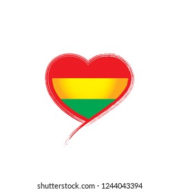 Bolivia flag, vector illustration on a white background.
