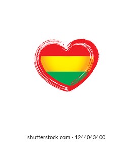Bolivia flag, vector illustration on a white background.