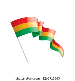 Bolivia flag, vector illustration on a white background.