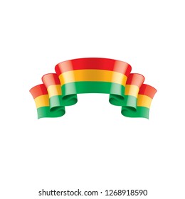 Bolivia flag, vector illustration on a white background.