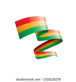 Bolivia flag, vector illustration on a white background.