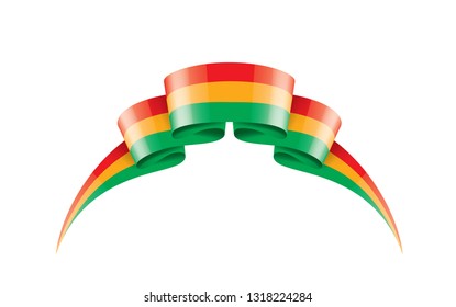 Bolivia flag, vector illustration on a white background.