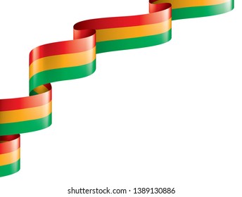 Bolivia flag, vector illustration on a white background.