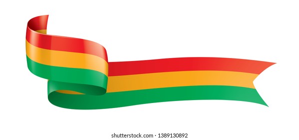 Bolivia flag, vector illustration on a white background.