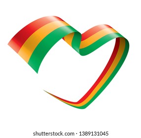 Bolivia flag, vector illustration on a white background.