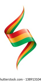 Bolivia flag, vector illustration on a white background.