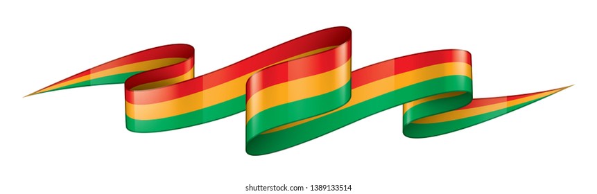 Bolivia flag, vector illustration on a white background.