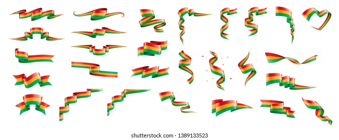 Bolivia flag, vector illustration on a white background.