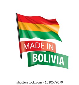 Bolivia flag, vector illustration on a white background. - Shutterstock ID 1510579079