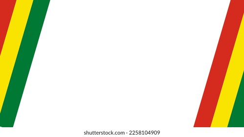 Bolivia flag wave isolated on png or transparent background