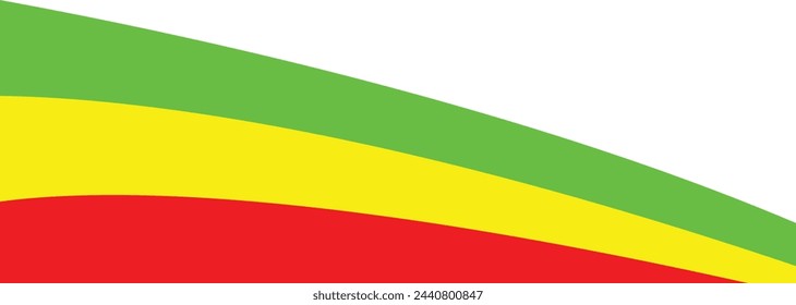 Bolivia flag wave isolated on png or transparent background