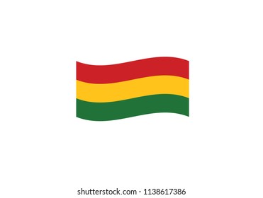 Bolivia flag waving national symbol coat of arms country emblem state sign