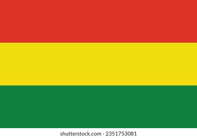 Bolivia flag, world flag icon, official national flag, International flag, Flags of all countries and continents