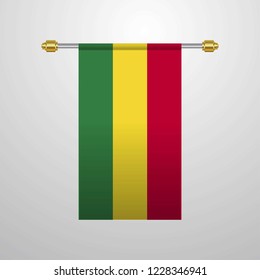 Bolivia hanging Flag