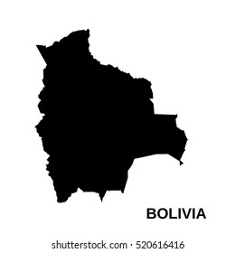 Bolivia high detailed map