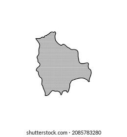 Bolivia icon-thin line vector illustration. Free Vector