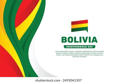 Bolivia Día de la Independencia Diseño de fondo