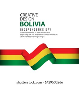 Bolivia Independence Day Celebration Creative Design Illustration Vector Template