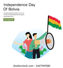 Bolivia Independence Day Celebration Vector Template Design Illustration
