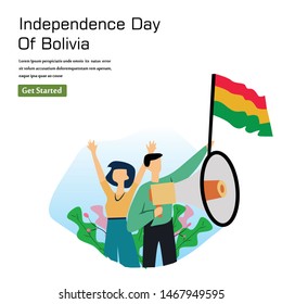 Bolivia Independence Day Celebration Vector Template Design Illustration
