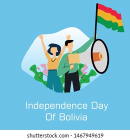 Bolivia Independence Day Celebration Vector Template Design Illustration