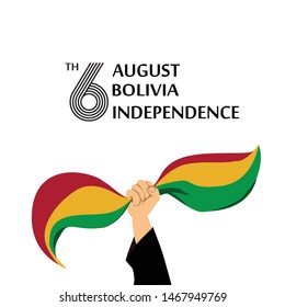 Bolivia Independence Day Celebration Vector Template Design Illustration