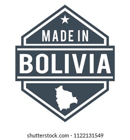 Bolivia Made in Product Quality Original Stamp Design Vector Art