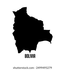 Bolivia  map. Abstract design, vector illustration	