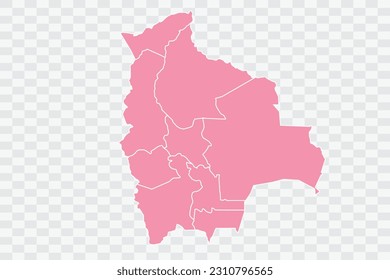 Bolivia Map Rose Color Background quality files png