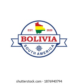 Bolivia Map Vector , Country Logo