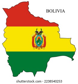 Bolivia map vector illustration. Global economy. Famous country. South America. Latin America. America.