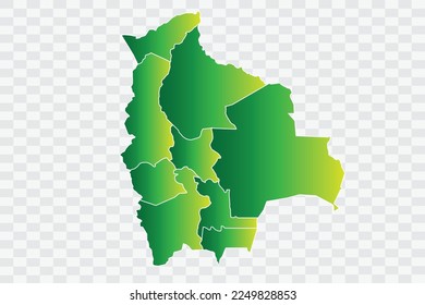 Bolivia Map yellowish green Color Background quality files png