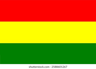 Bolivia national flag vector icon 