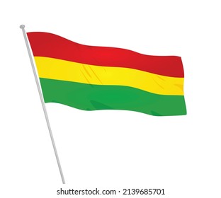 Bolivia national flag. vector illustration